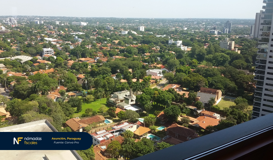 Barrio Villa Morra en Asunción, Paraguay – zona popular para nómadas digitales que buscan residencia fiscal con tributación territorial