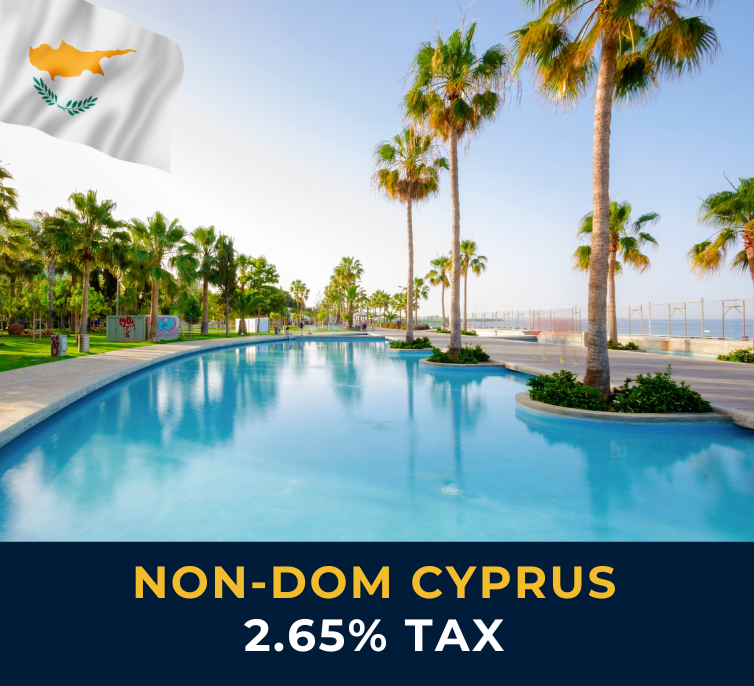 Molos Promenade Limassol Cyprus with palm trees and seafront walking path, showing the relaxed lifestyle and tax benefits of Cyprus for non-dom residents