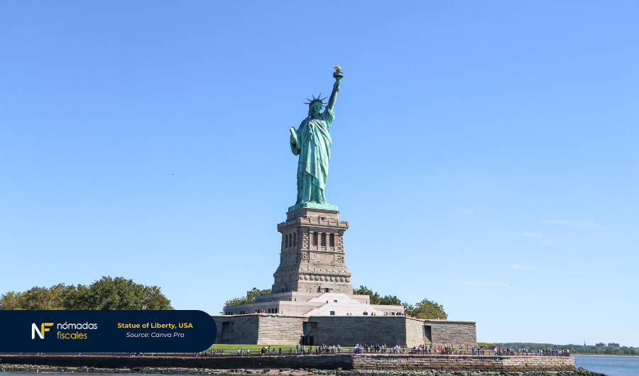 Statue of Liberty in New York – symbol of the United States for LLC company formation and tax benefits