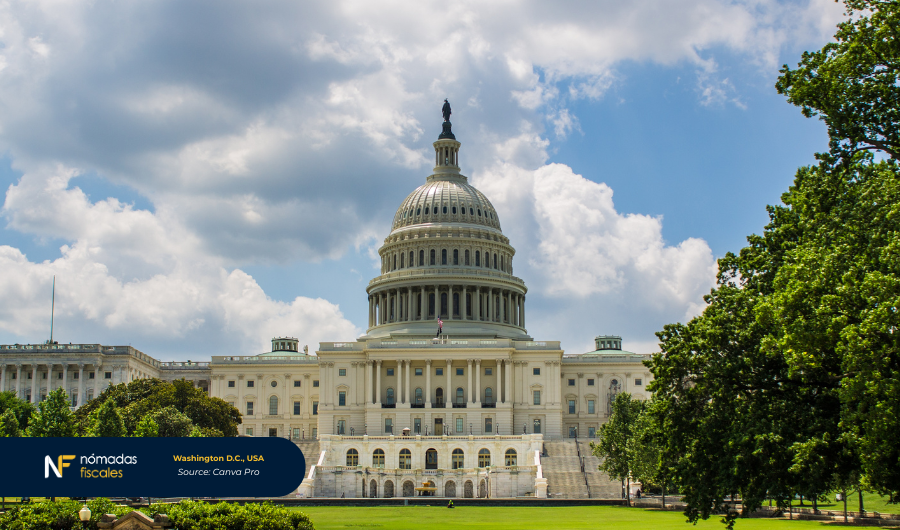 United States Capitol in Washington D.C. – representing US LLC company formation and tax benefits