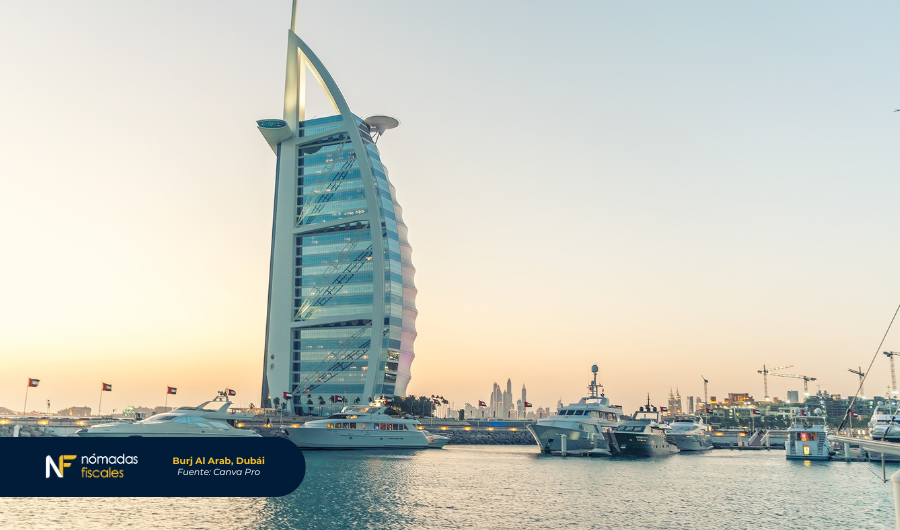 Burj Al Arab Dubái Emiratos Árabes Unidos – hotel icónico que refleja lujo, modernidad y beneficios fiscales para nómadas digitales y emprendedores