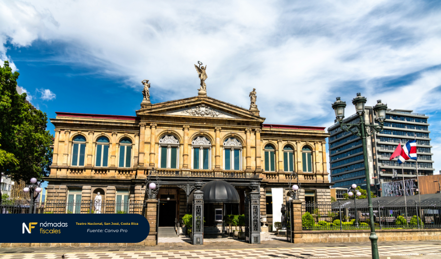 Teatro Nacional en San José, Costa Rica – monumento icónico y destino fiscal atractivo para nómadas digitales