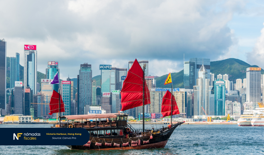 Victoria Harbour natural harbour in Hong Kong – iconic skyline and strategic offshore business hub with competitive tax advantages