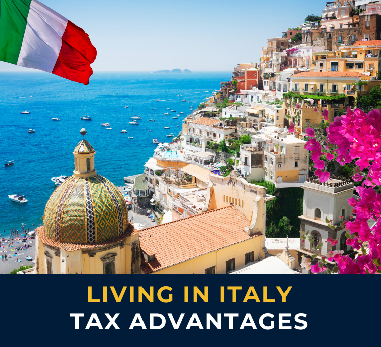 Positano town on Amalfi Coast, Italy – picturesque destination with special tax regimes for expats and retirees